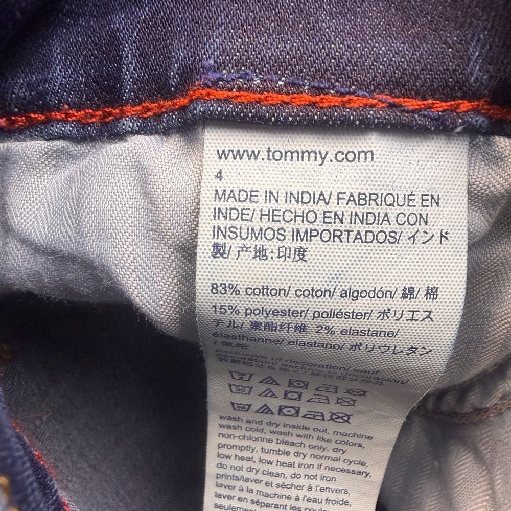 Women’s 4 Tommy Hilfiger Dark Blue Skinny Jeans GUC - Picture 7 of 7